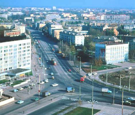 Панорама центра города.